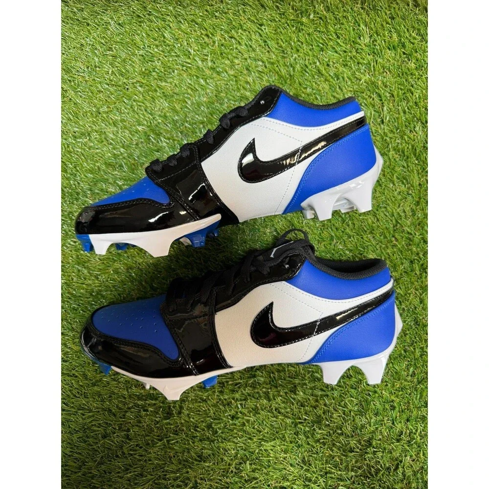 Nike Air Jordan 1 Low TD Royal Blue Black Football Cleats FJ6245-401 Mens 10 NEW
